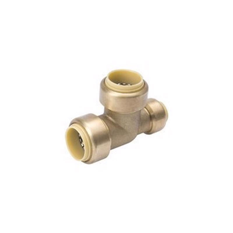 B&K - B&K Proline Push to Connect 3/4 in. PTC X 3/4 in. D PTC Brass Reducing Tee