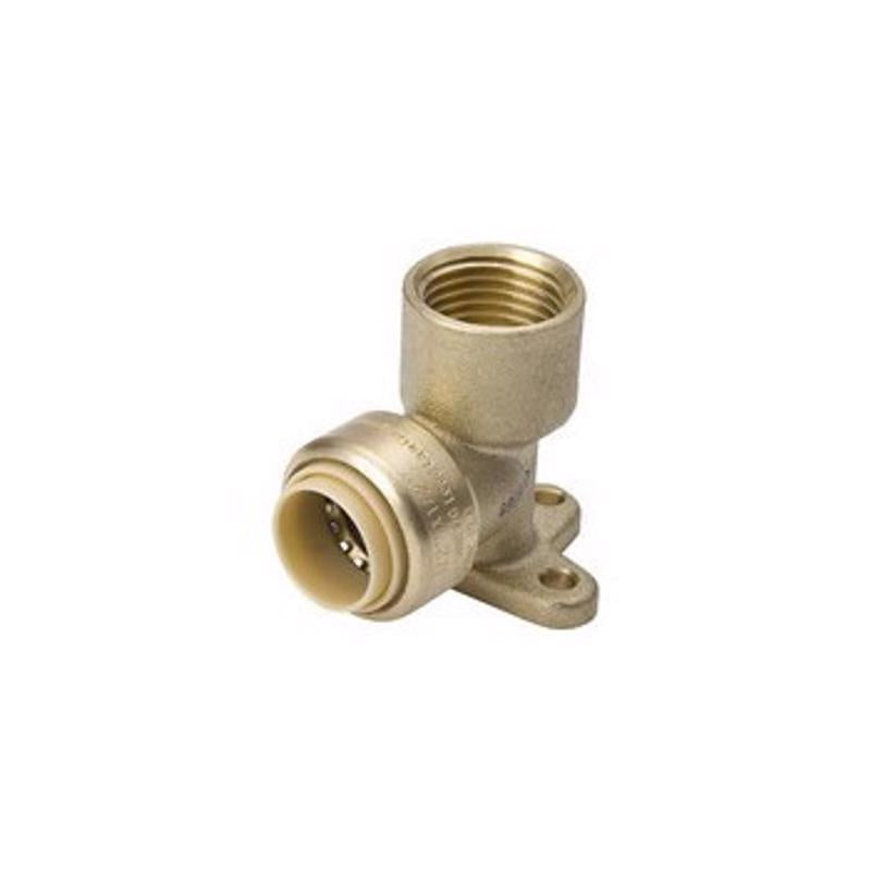 B&K - B&K Proline Push to Connect 1/2 in. PTC X 1/2 in. D FPT Brass 90 Degree Drop Ear Elbow