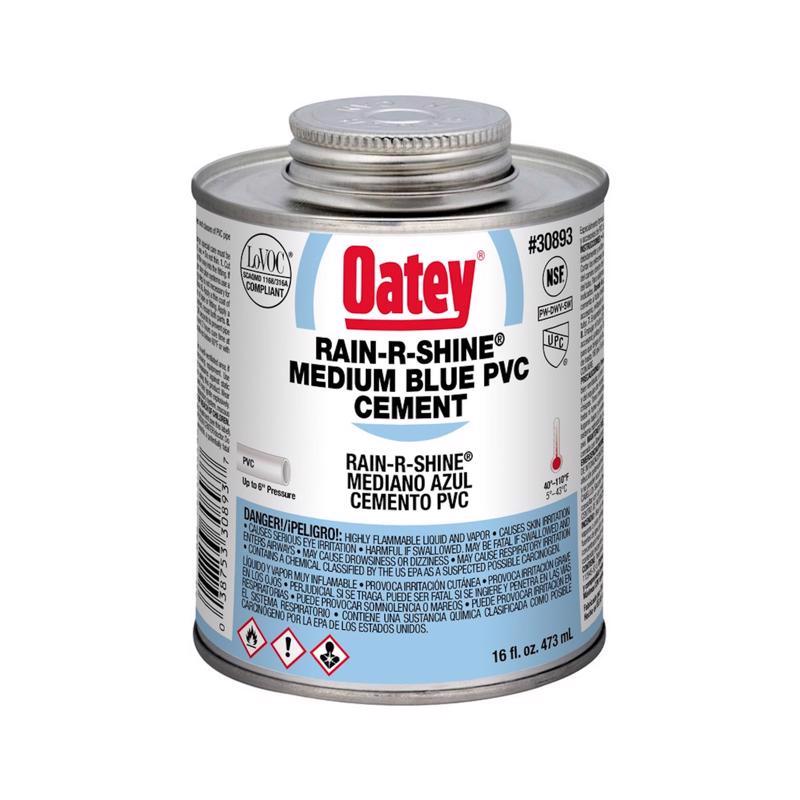 OATEY - Oatey Rain-R-Shine Blue Cement For PVC 16 oz [30893]