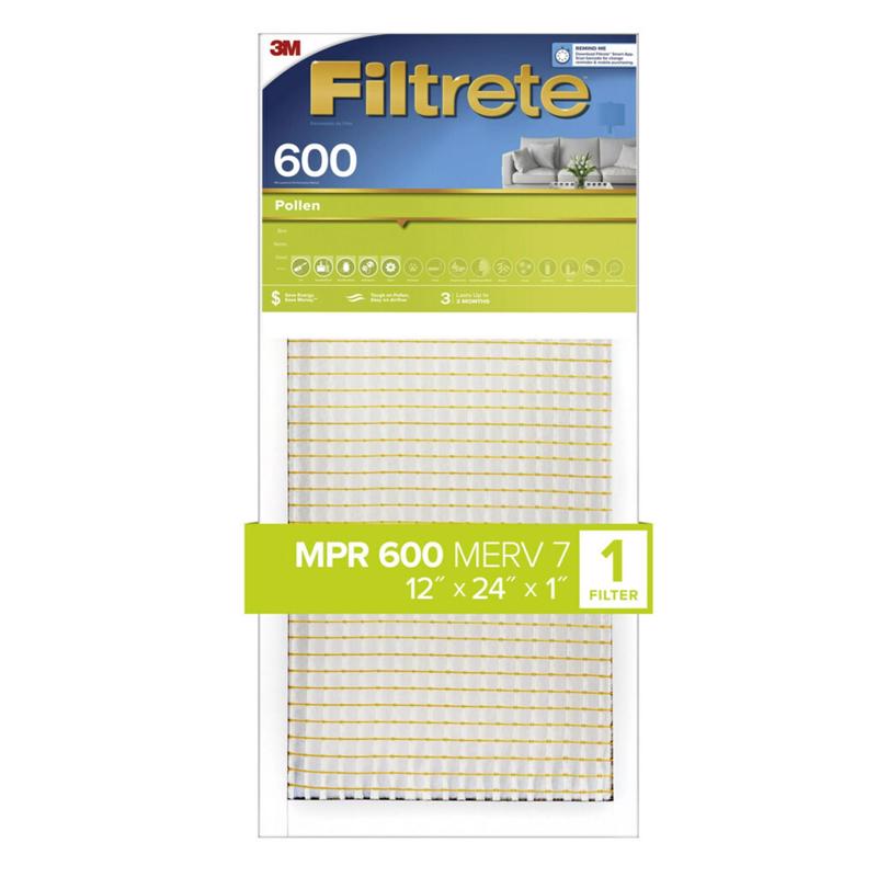 3M - 3M Filtrete 12 in. W X 24 in. H X 1 in. D 7 MERV Pleated Air Filter 1 pk - Case of 4