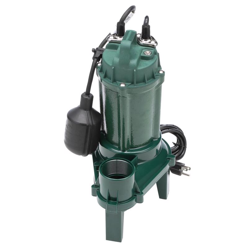 ZOELLER - Zoeller 1/3 HP 5280 gph Cast Iron Tethered Float Switch Sewage Pump