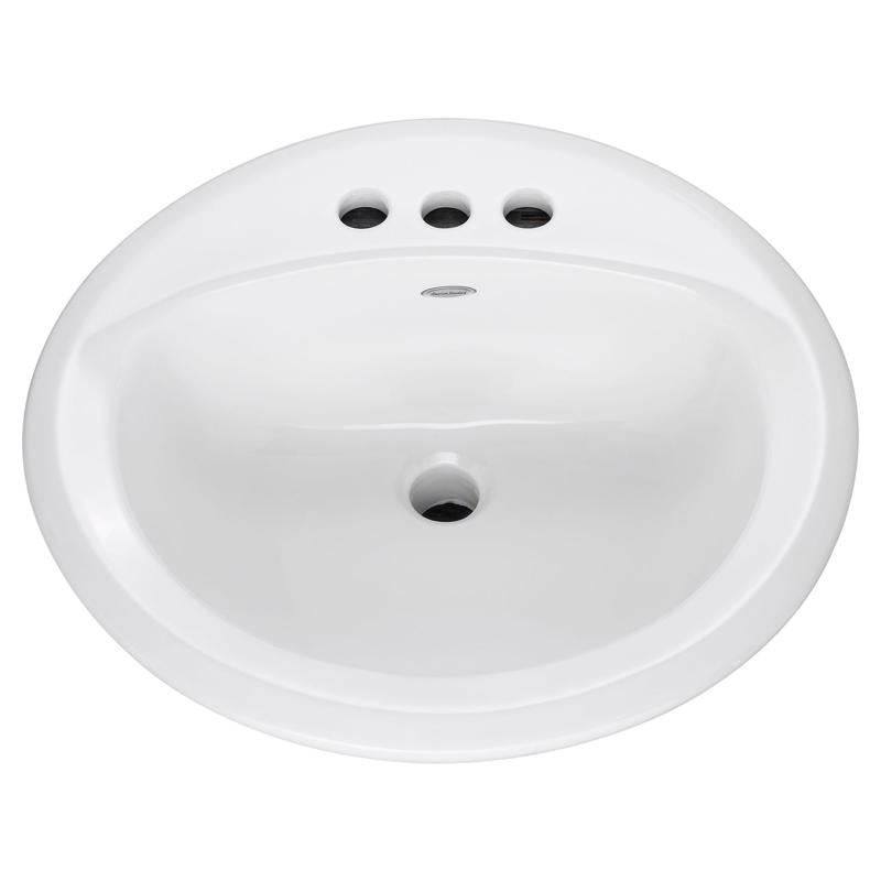 AMERICAN STANDARD - American Standard Rondalyn Vitreous China Bathroom Sink 19 in. W X 19 in. D White