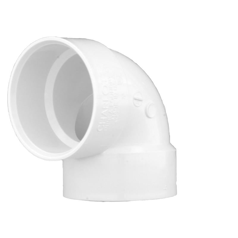 CHARLOTTE PIPE - Charlotte Pipe Schedule 40 3 in. Hub X 3 in. D Hub PVC Elbow 1 pk [PVC003311000]