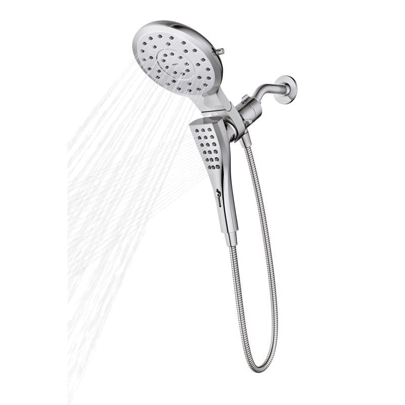 MOEN - Moen Chrome Metal 8 settings Showerhead Combo 1.75 gpm