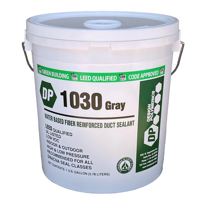 DESIGN POLYMERICS - Design Polymerics Gray Latex Duct Sealant 1 gal