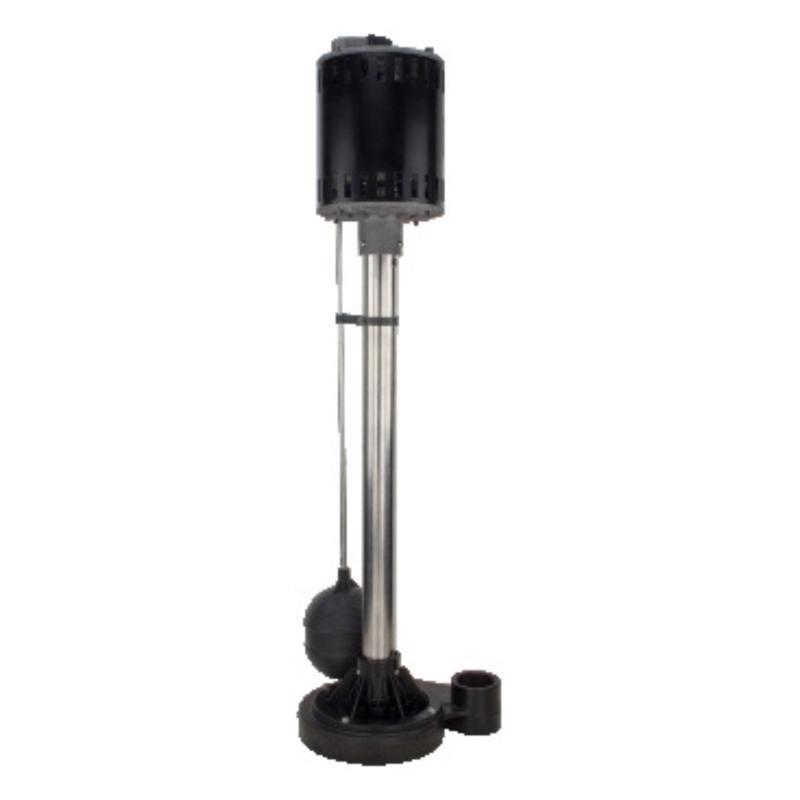 STAR WATER SYSTEMS - Star Water Systems 1/3 HP 3000 gph Thermoplastic Vertical Float Switch AC Pedestal Sump Pump