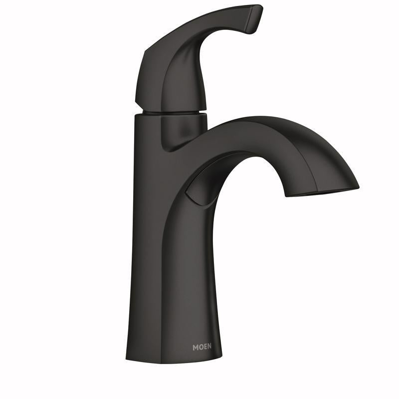 MOEN - Moen Lindor Matte Black Bathroom Faucet 4 in.