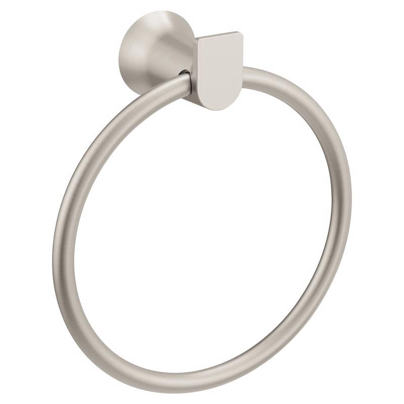 MOEN - Moen Genta Brushed Nickel Towel Ring 6 in. L Zinc