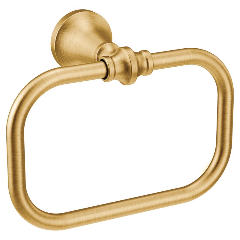 MOEN - Moen Colinet Brushed Gold Towel Ring 7-1/2 in. L Zinc