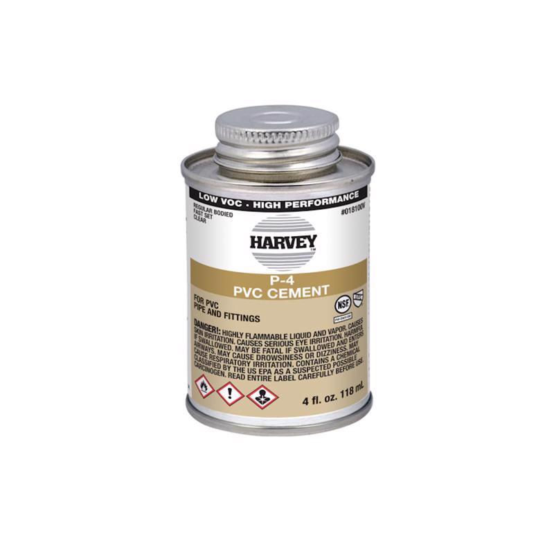 OATEY - Oatey Harvey Clear Cement For PVC 4 oz [018100V-24]