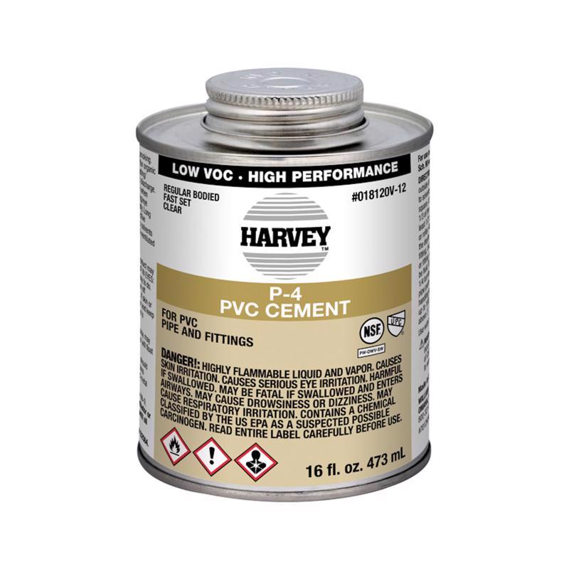 OATEY - Oatey Harvey Clear Cement For PVC 16 oz