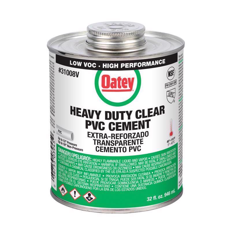 OATEY - Oatey Clear Cement For PVC 32 oz [31008V]