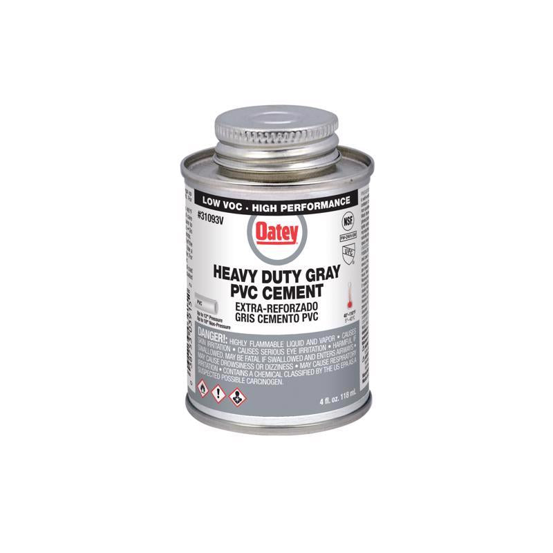 OATEY - Oatey Gray Cement For PVC 4 oz [31093V]