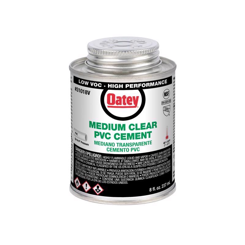 OATEY - Oatey Clear Cement For PVC 8 oz [31018V]
