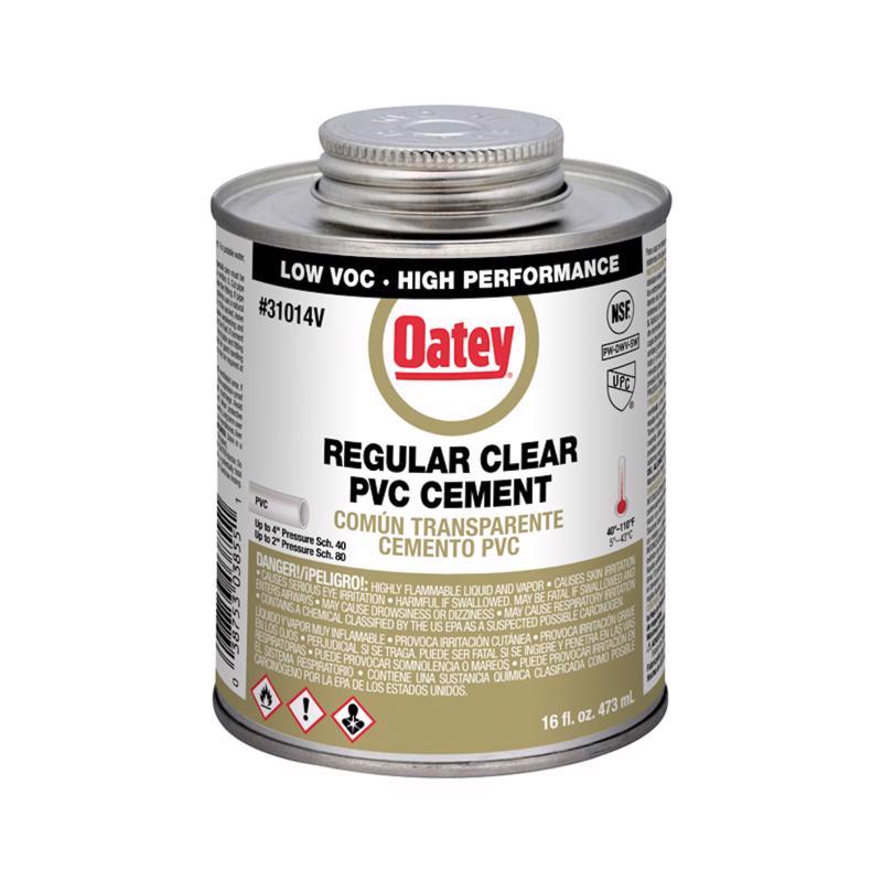 OATEY - Oatey Clear Cement For PVC 16 oz [31014V]