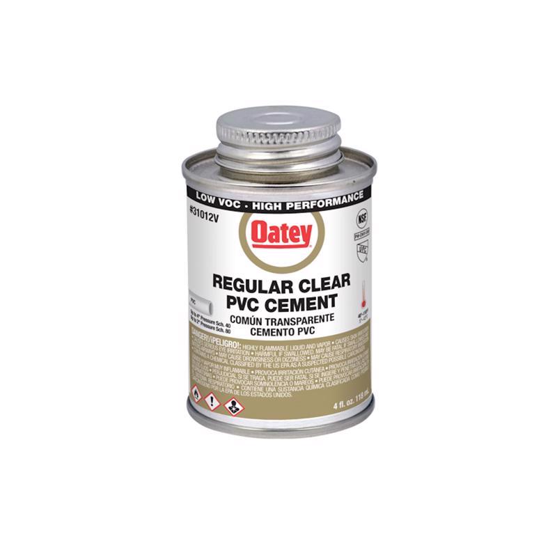OATEY - Oatey Clear Cement For PVC 4 oz [31012V]