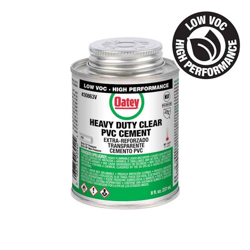 OATEY - Oatey Clear Cement For PVC 8 oz [30863V]