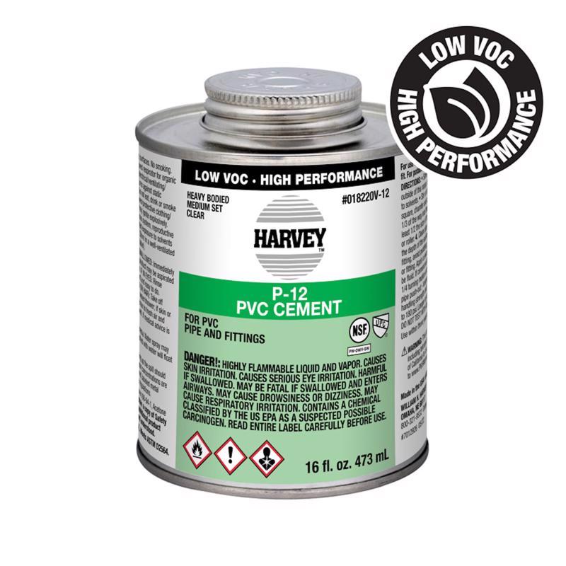 OATEY - Oatey Clear Cement For PVC 16 oz [018220V-12]