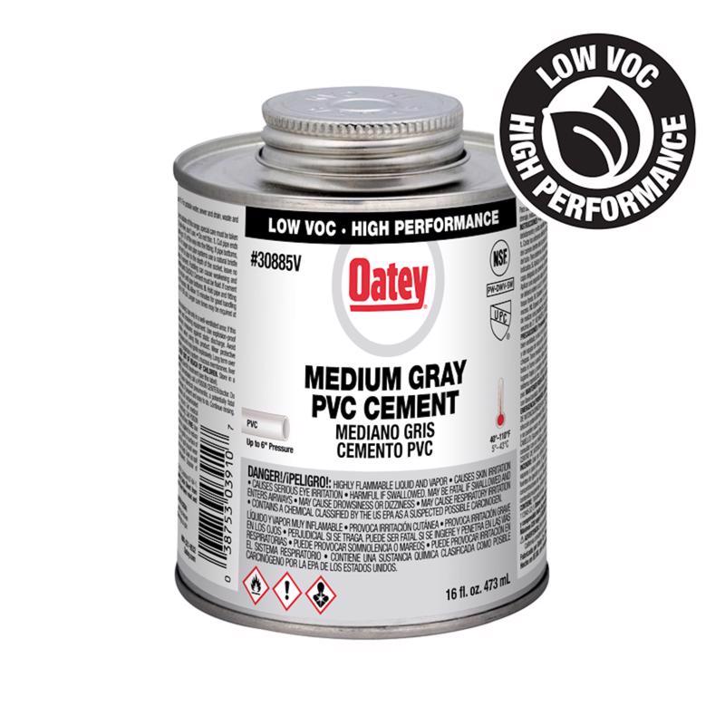 OATEY - Oatey Gray Cement For PVC 16 oz [30885V]