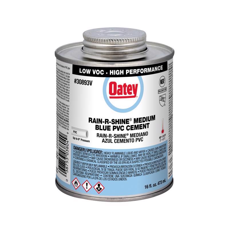 OATEY - Oatey Rain-R-Shine Blue Cement For PVC 16 oz [30893V]