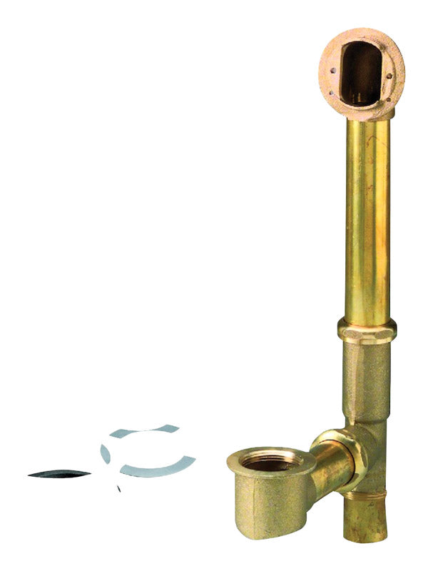 KEENEY - Keeney Foot Lok Stop 1-1/2 in. D Chrome Brass Bath Drain