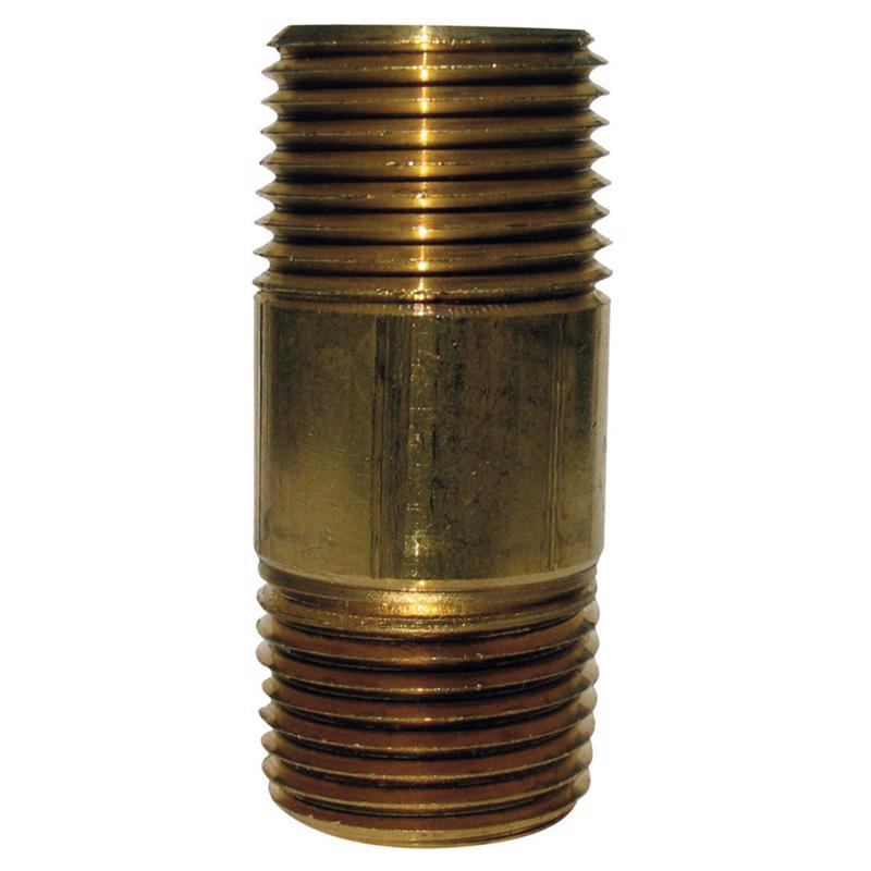 0 - 3/8 in. MPT X 3/8 in. D MPT Red Brass Nipple 5 in. L - Case of 5