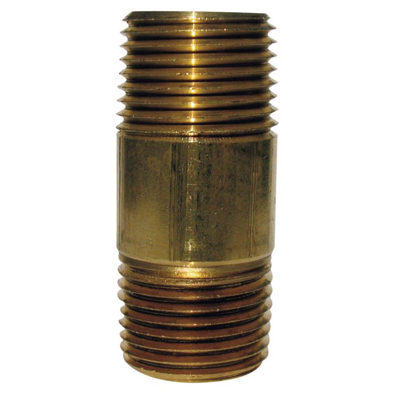 0 - 1/8 in. MPT X 1/8 in. D MPT Red Brass Nipple 6 in. L - Case of 5