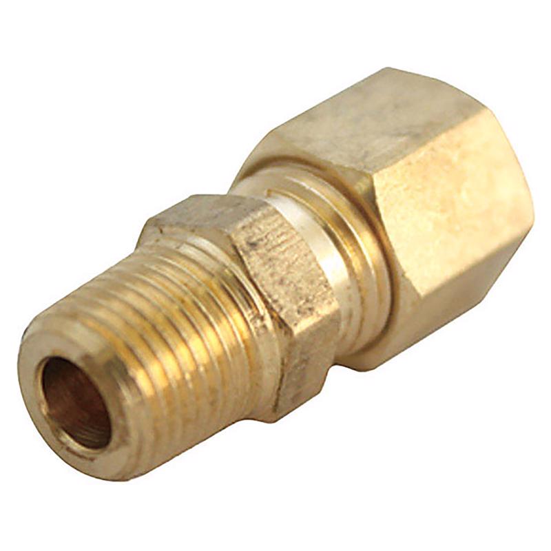 0 - 1/2 in. Compression X 3/4 in. D MPT Brass Connector - Case of 5
