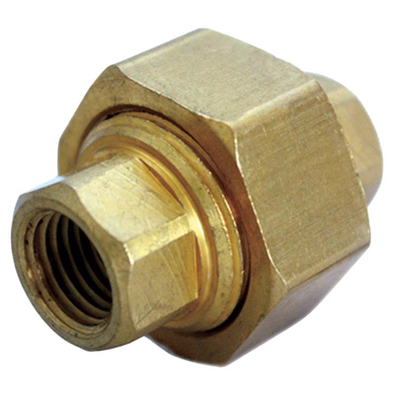 0 - 3/8 in. FPT X 3/8 in. D FPT Yellow Brass Union - Case of 5