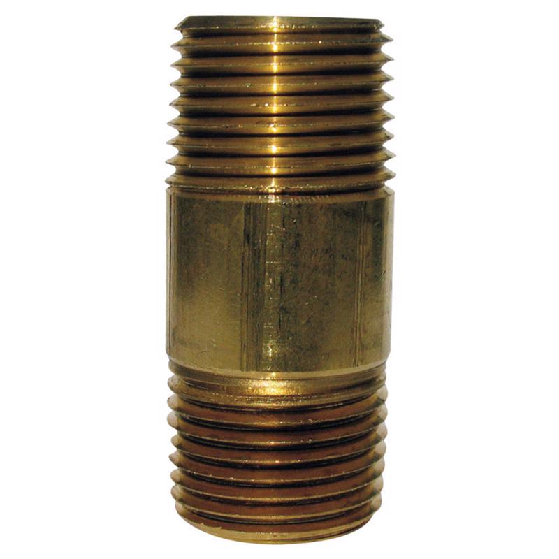 0 - 1/4 in. MPT X 1/4 in. D MPT Red Brass Nipple 6 in. L - Case of 5