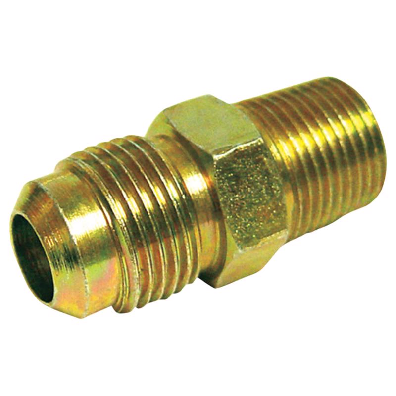 0 - 1/4 in. Flare X 3/8 in. D MPT Brass Adapter - Case of 5