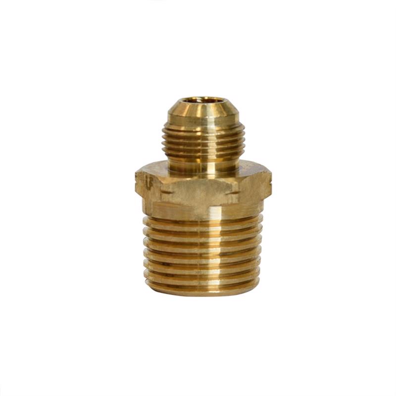 ATC - ATC 3/8 in. Fine Thread Flare X 1/2 in. D Male Brass Connector - Case of 5