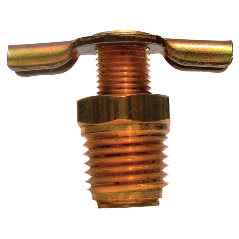 0 - 1/8 in. Brass Needle Drain Cock - Case of 5