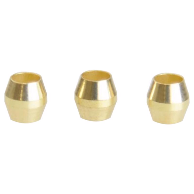 0 - 1/8 in. Compression X 1/8 in. D Compression Brass Sleeve - Case of 5