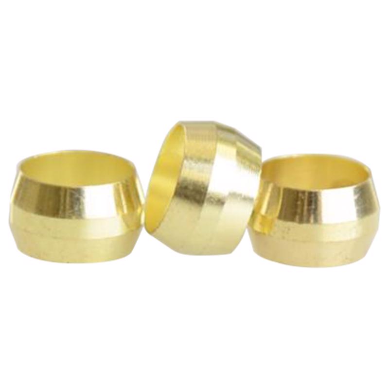 0 - 5/16 in. Compression X 5/16 in. D Compression Brass Sleeve - Case of 5