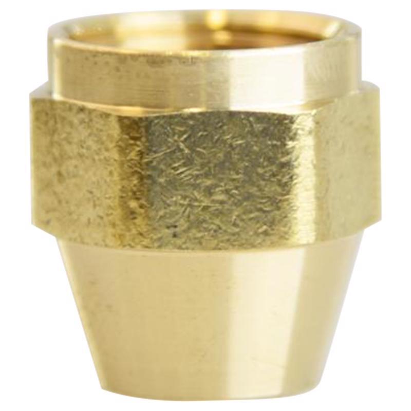 0 - 3/8 in. Flare Brass Nut - Case of 5