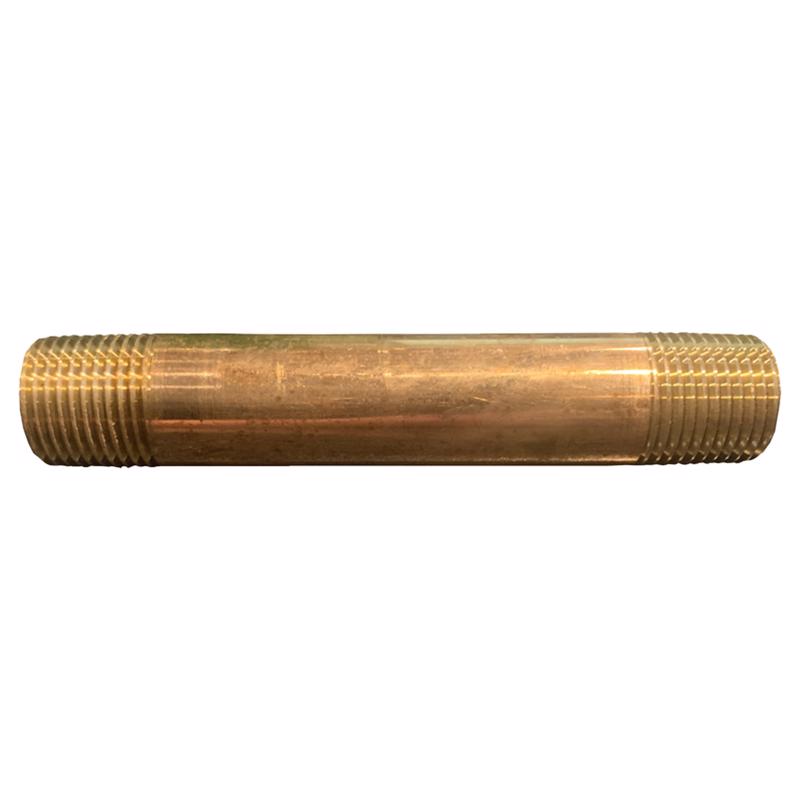 0 - 1/4 in. MPT X 1/4 in. D MPT Red Brass Nipple 5 in. L - Case of 5