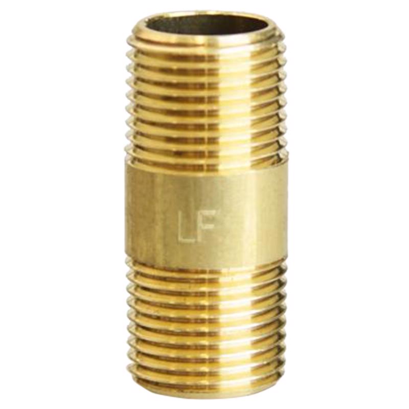 0 - 3/8 in. MPT X 3/8 in. D MPT Red Brass Nipple 1-1/2 in. L - Case of 5