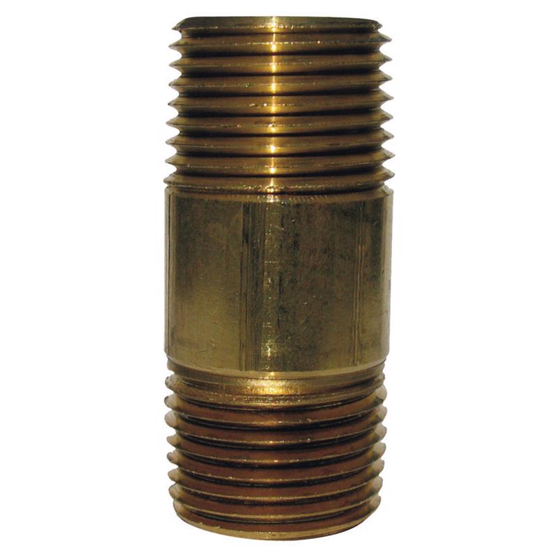 0 - 1/2 in. MPT X 1/2 in. D MPT Red Brass Nipple 2 in. L - Case of 5