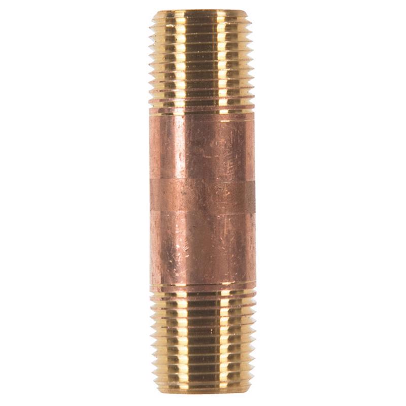 0 - 1/2 in. MPT X 1/2 in. D MPT Red Brass Nipple 3 in. L - Case of 5