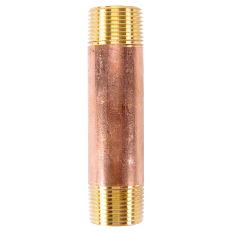 0 - 3/4 in. MPT X 3/4 in. D MPT Red Brass Nipple 4 in. L - Case of 5
