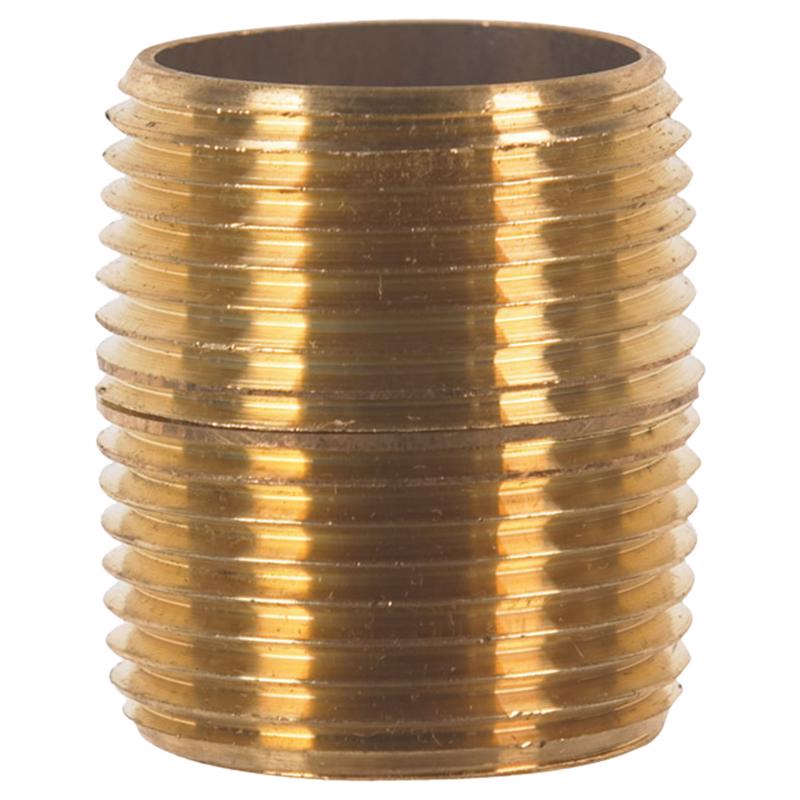 0 - 1 in. MPT Brass Close Nipple - Case of 5