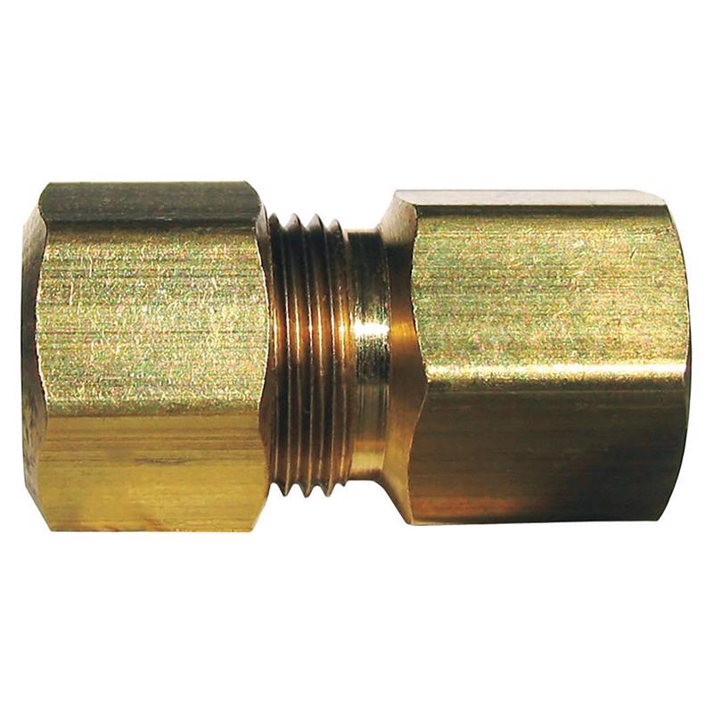 0 - 1/2 in. Compression in. X 1/2 in. D FPT in. Brass Coupling - Case of 5