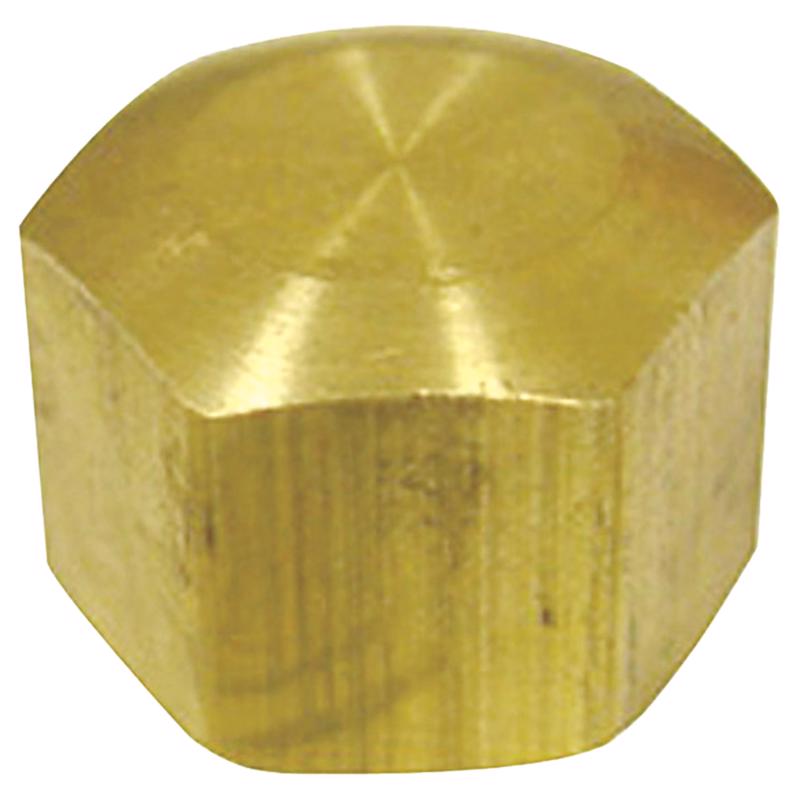 0 - 3/8 in. Compression Brass Cap - Case of 5
