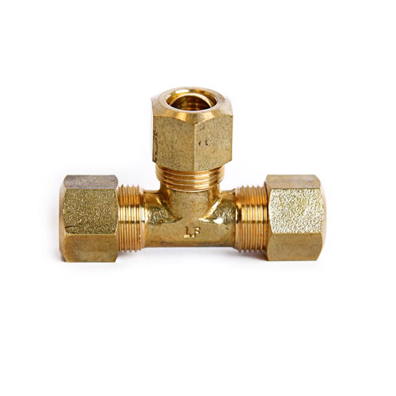 ATC - ATC 3/8 in. Compression X 3/8 in. D Compression Yellow Brass Tee - Case of 5