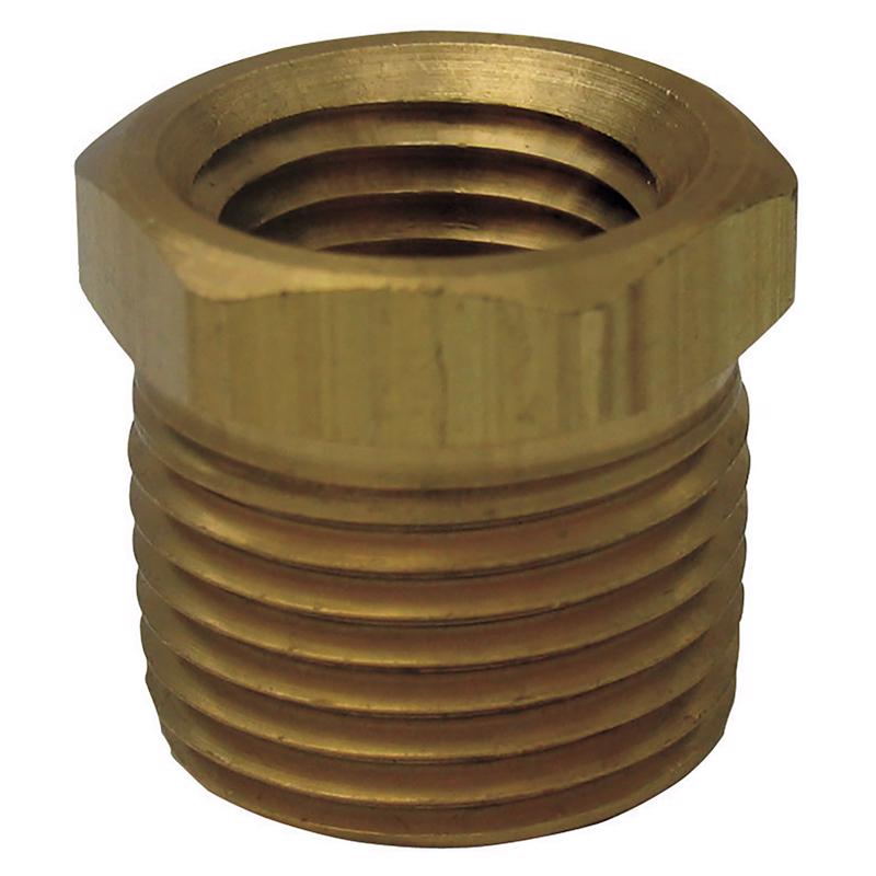 0 - 3/8 in. MPT X 1/8 in. D FPT Brass Hex Bushing - Case of 5