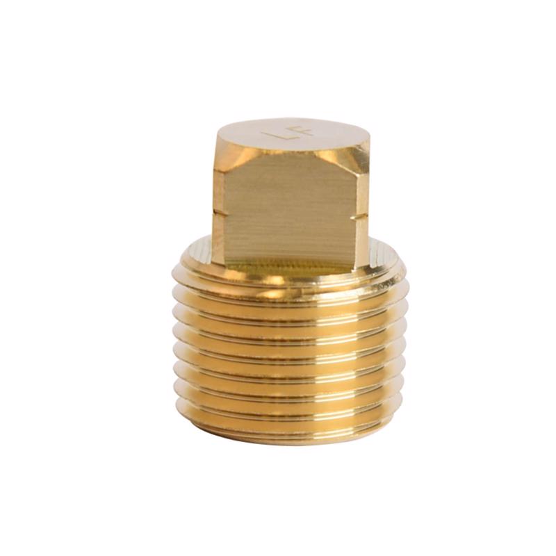 ATC - ATC 3/8 in. MPT Brass Square Head Cored Plug - Case of 5