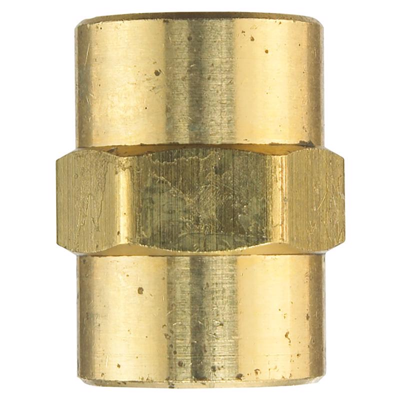 0 - 3/8 in. FPT X 3/8 in. D FPT Brass Coupling - Case of 5