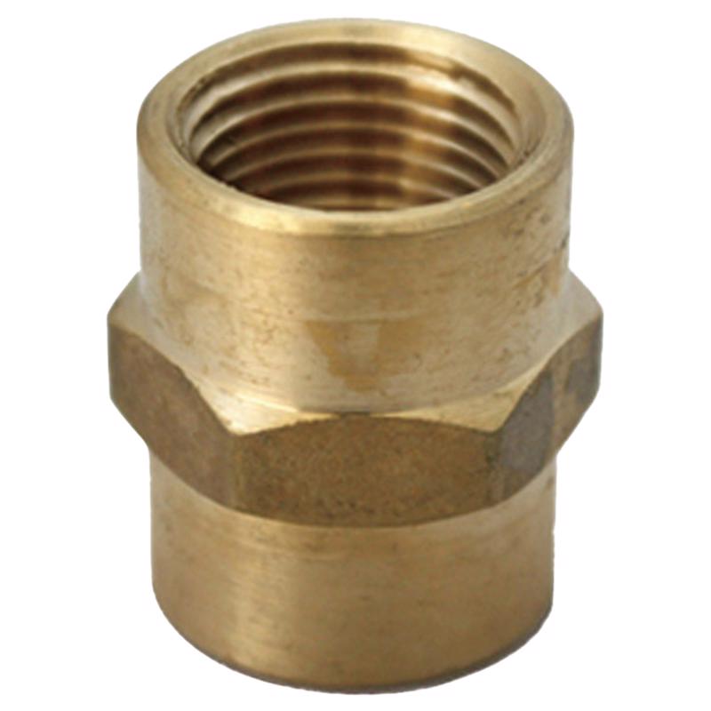 0 - 3/4 in. FPT X 1/2 in. D FPT Yellow Brass Reducing Coupling - Case of 5