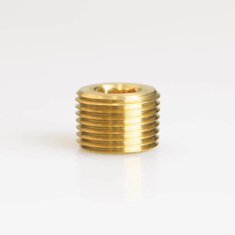 ATC - ATC 3/8 in. MPT Brass Counter Sunk Plug - Case of 5